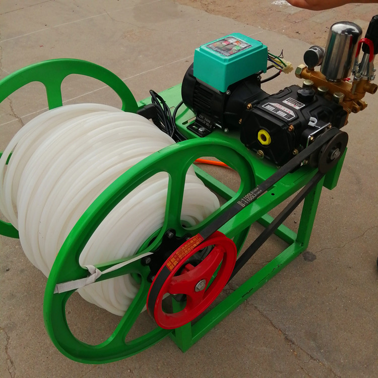 全自动电动卷管打药机 园林可用卷盘打药机 自动收管放管打药机