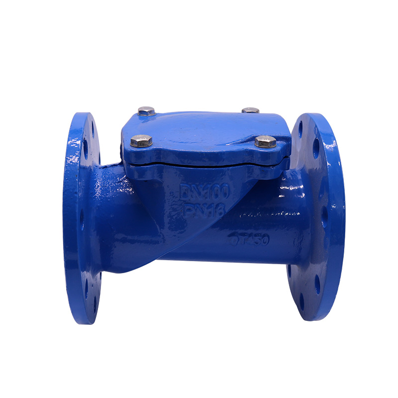 h44x-16污水橡胶瓣止回阀 铸铁软密封污水单向阀逆止阀