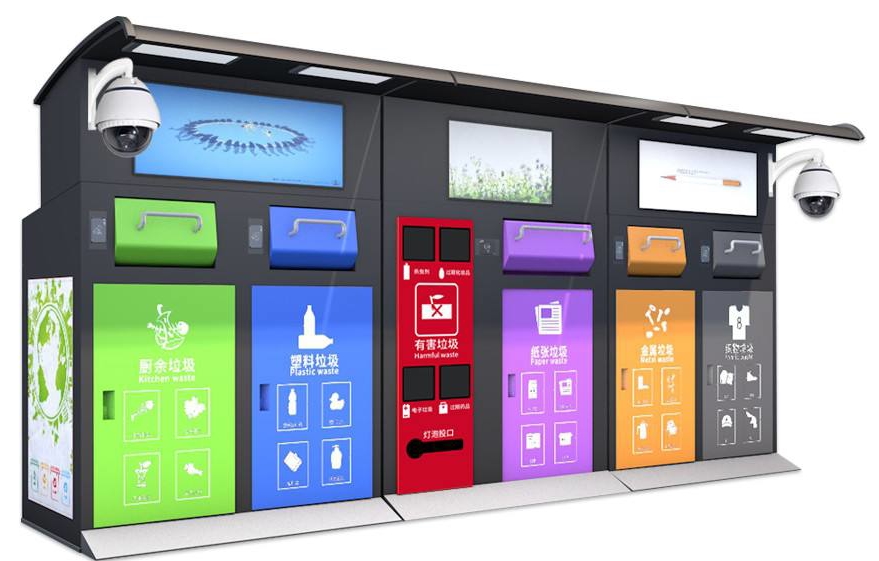 垃圾分类回收智能柜天津玉轩科技