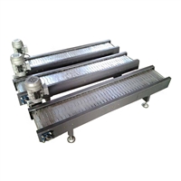 加宽链板输送机结构 LJXY 鳞板式输送机 链板输送线带导向