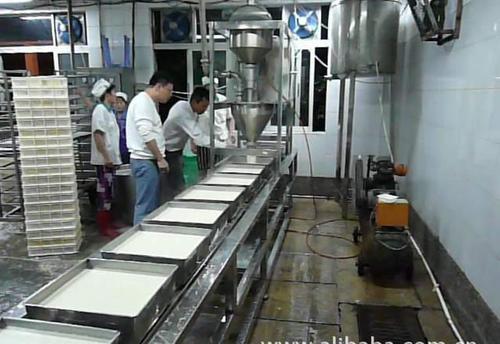 大豆腐机成型机 自动化豆腐机 采用不锈钢材质