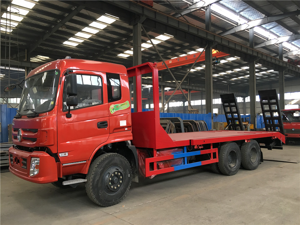 廊坊东风200平板车价格4桥拖车3字头拖车厂家直销可按揭