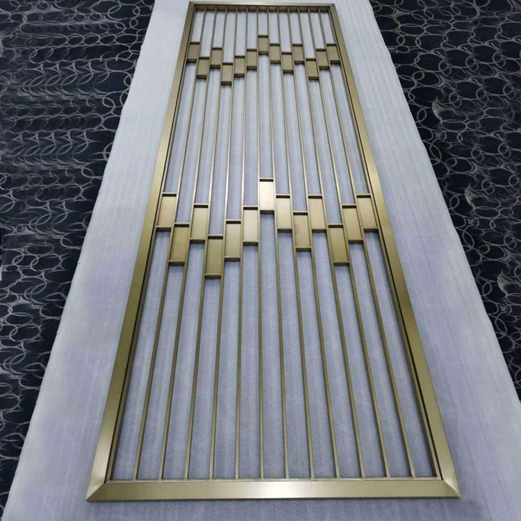 上居一宝不锈钢工程屏风定制 酒店商场屏风生产 餐厅门头招牌制作