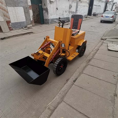 电动四驱装载机 多功能小型铲车 农用推土 养殖专用建筑工地铲沙