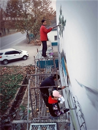 南京文化墙彩绘CH4 文化墙墙体手绘 上门现场画画 工期短服务好