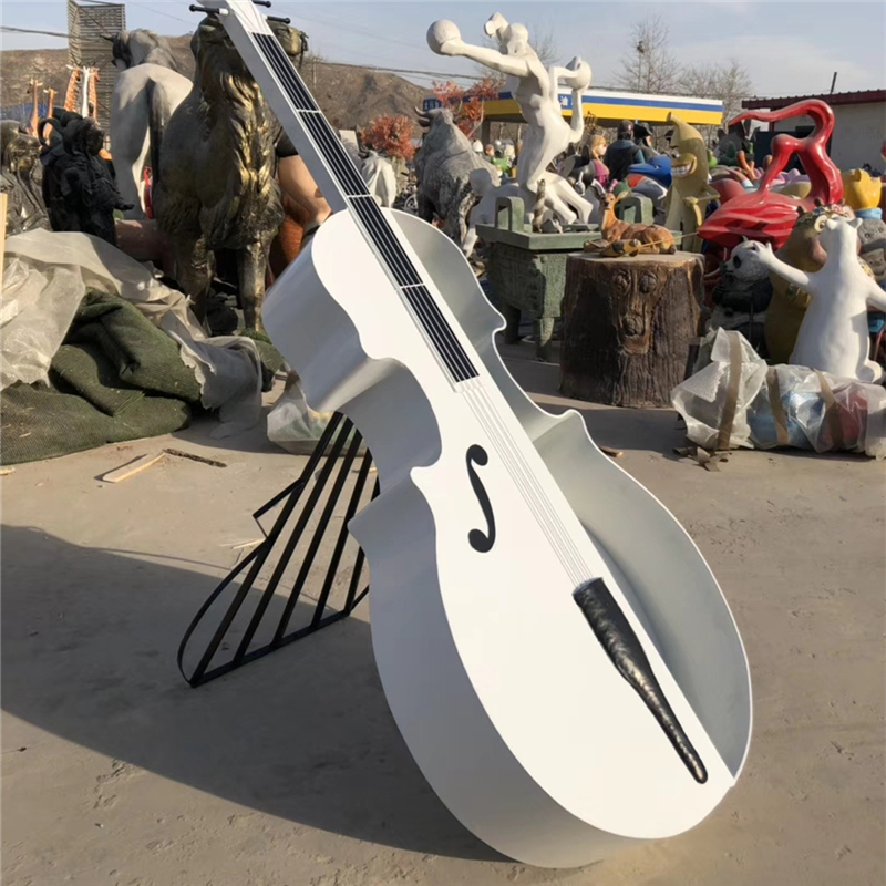 不锈钢乐器雕塑 音乐主题不锈钢雕塑加工厂家