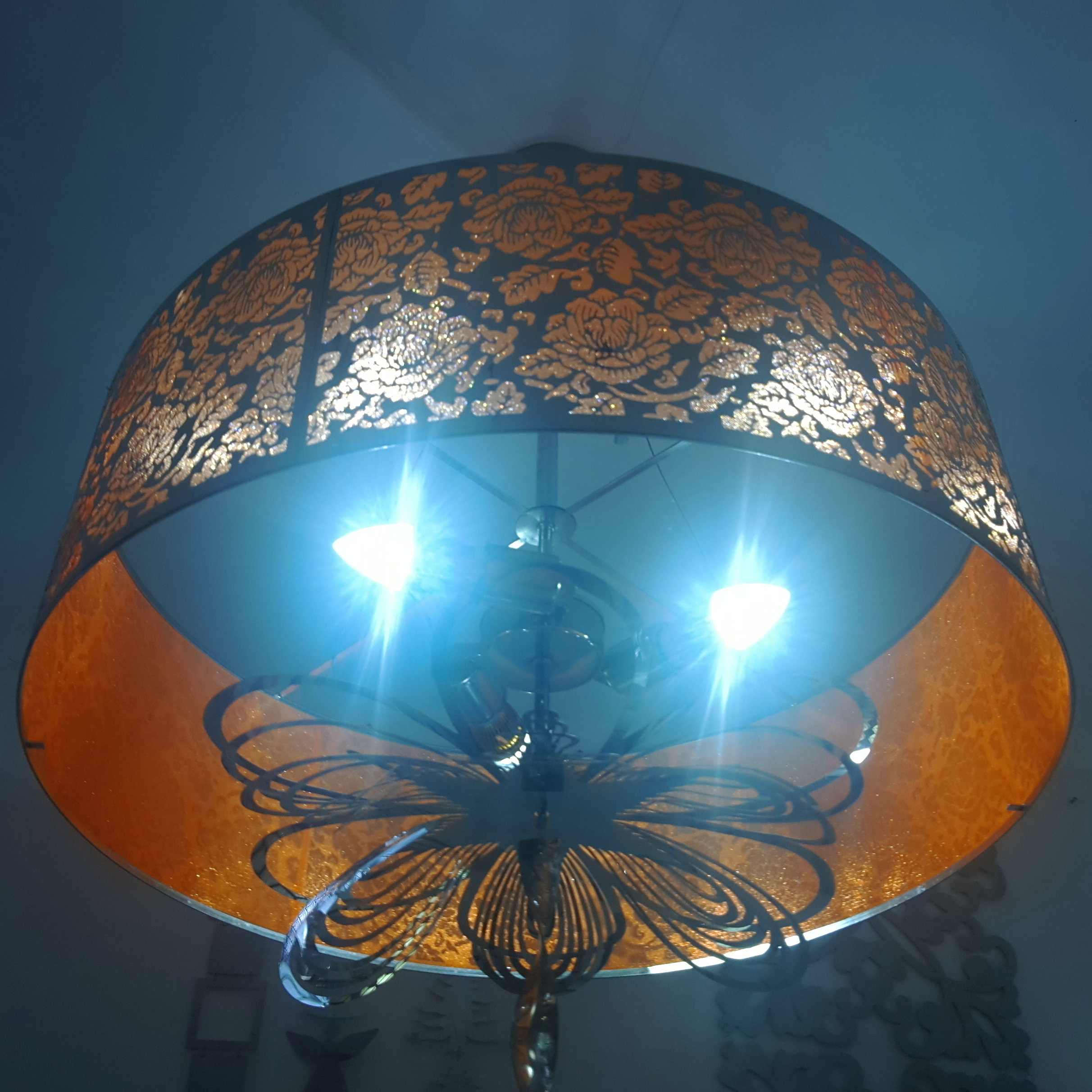 蚀刻打造金属镂空灯罩 雕刻不锈钢灯罩 生产订吊灯灯罩