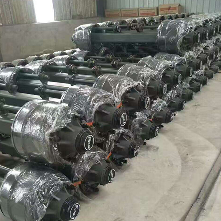 富华机械鼓刹车桥20吨美式车桥挂车后桥