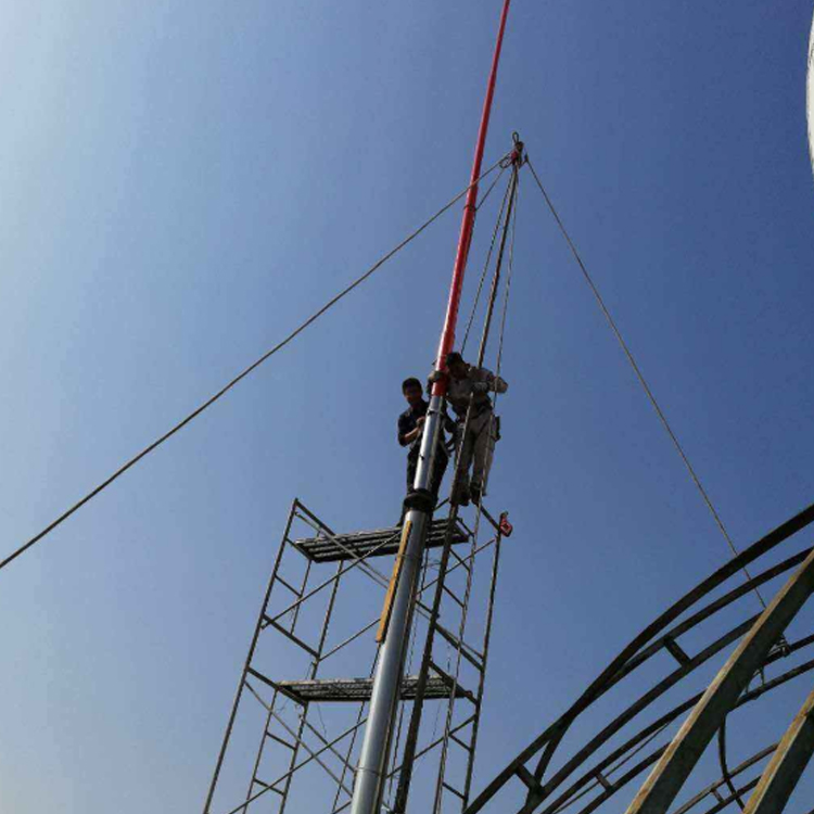 定做18米玻璃钢避雷针机场防雷接闪杆高度可定制