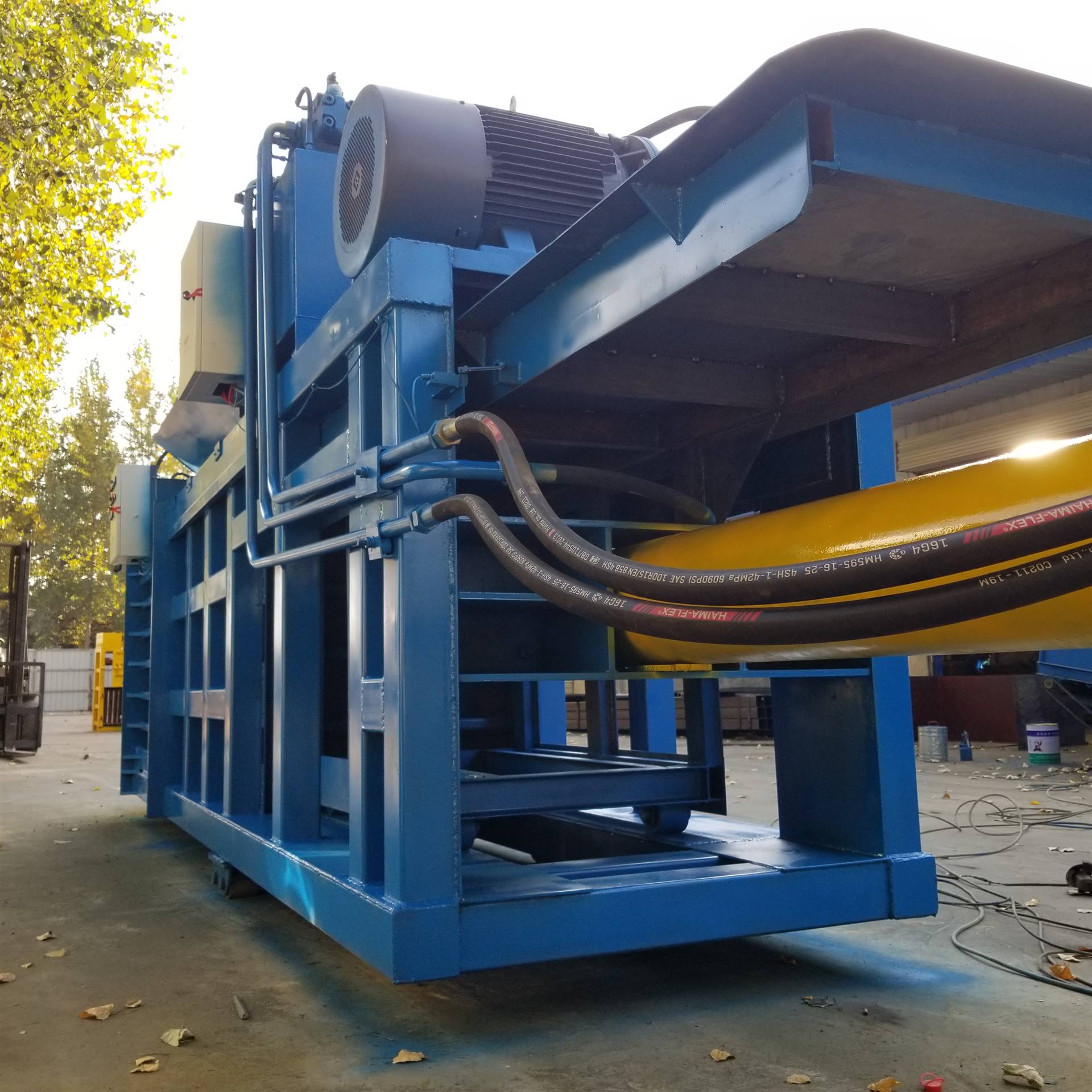 160吨自动液压打包机 秸秆压缩打包机 废纸卧式液压打包机