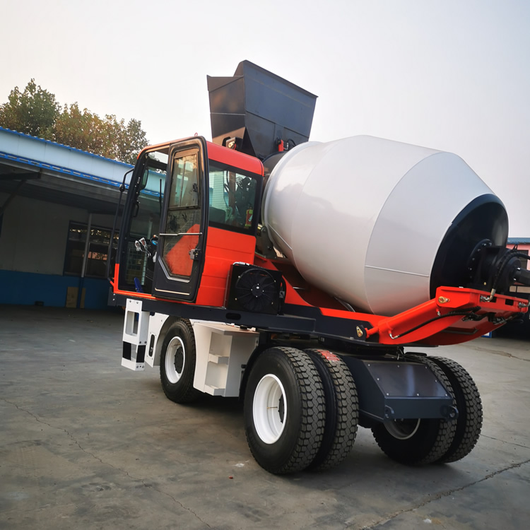 fiori自上料搅拌车九江修水小型移动搅拌站