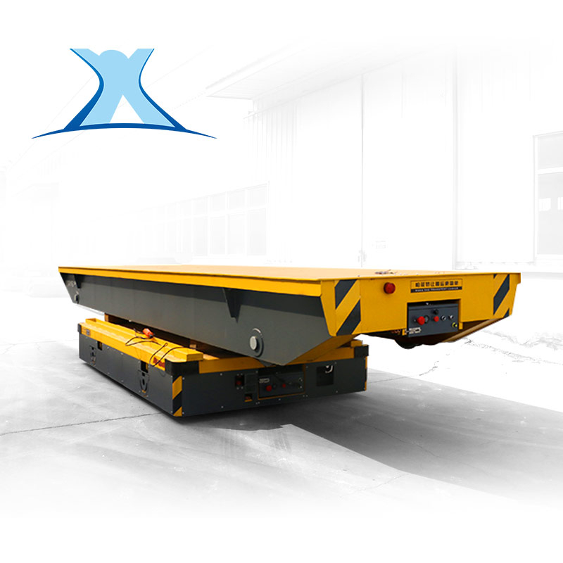 湖北10吨蓄电池电动平车 20吨转弯电平车 电动运输轨道车