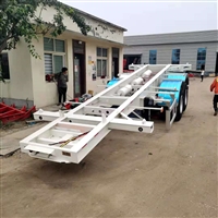 45英尺集装箱运输车 9米骨架半挂车轻量化车型配置 