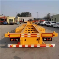 12.5米骨架小鹅颈挂车 40英尺骨架式运输半挂车 今日行情