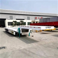 集装箱平板半挂车 13.75米平板大挂车厂家直销