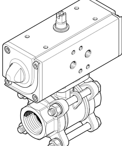 德国FESTO的球阀驱动单元使用数据