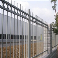 小区围栏网 锌钢铁艺护栏 竹节仿木护栏