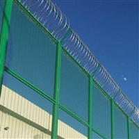 监狱警戒钢网墙 蛇腹式刀刺网