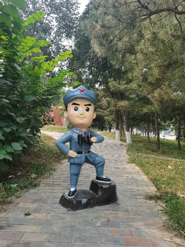 小红军雕塑小八路雕塑玻璃钢红军人物雕塑定制