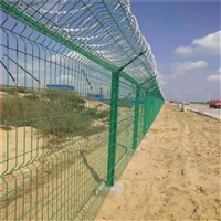 飞机场护栏网厂家 机场绿色护栏网 机场铁丝浸塑网围栏