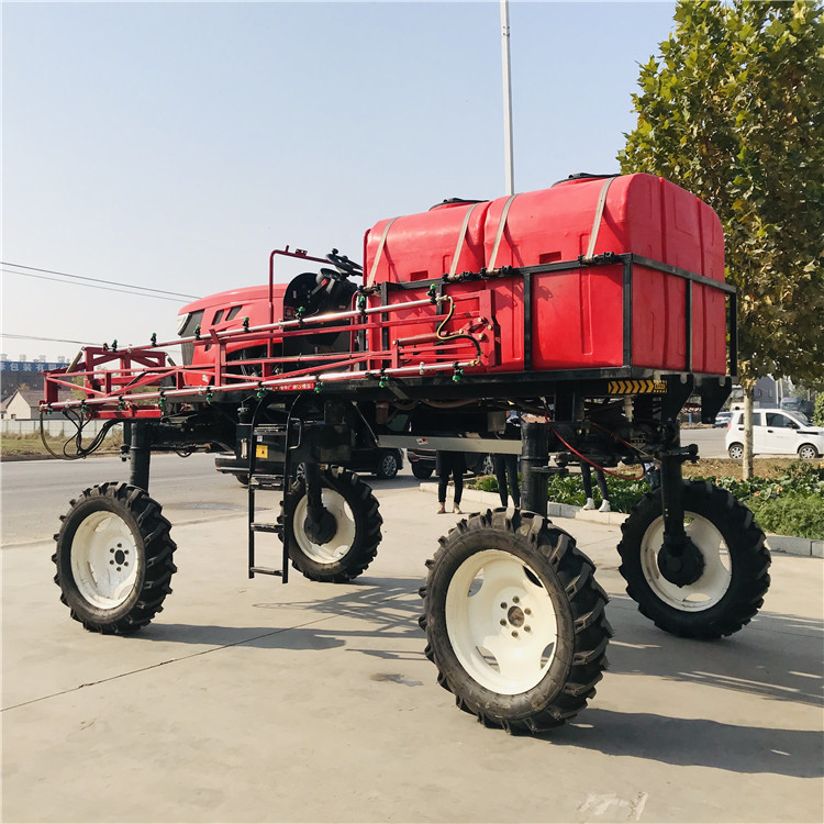 高架四輪驅動打藥機 薩倫柴油打藥機 水稻地施肥打藥車