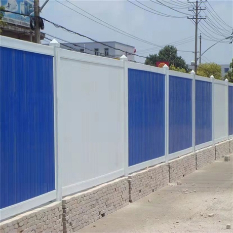 彩钢围挡夹心板PVC围栏 建筑施工临时挡板现货 施工彩钢板围