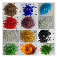 海滨 玻璃砂 广西蓝色造景玻璃块 微景观用彩色玻璃砂