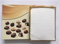  3层白色巧克力缓冲纸垫