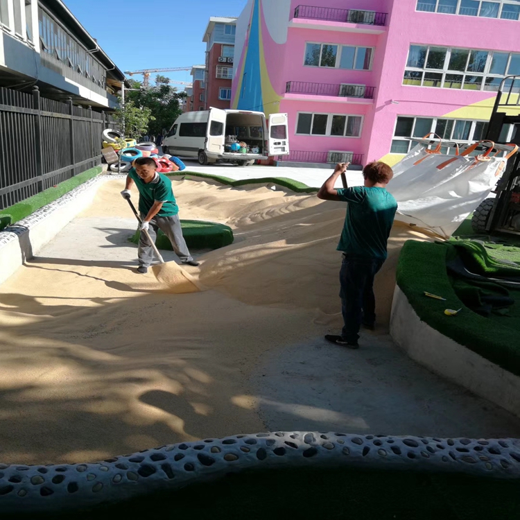 天津儿童海砂 幼儿园玩耍海砂 圆粒海砂无棱角 水洗海砂无粉尘