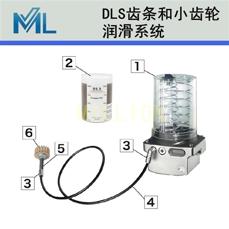 KHK齿轮小原 齿条/小齿轮润滑系统 挠性润滑泵FPS455 单出口型