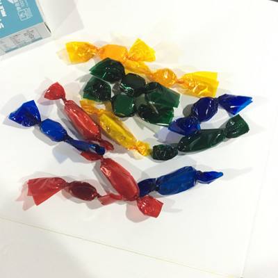 彩色玻璃纸包糖果