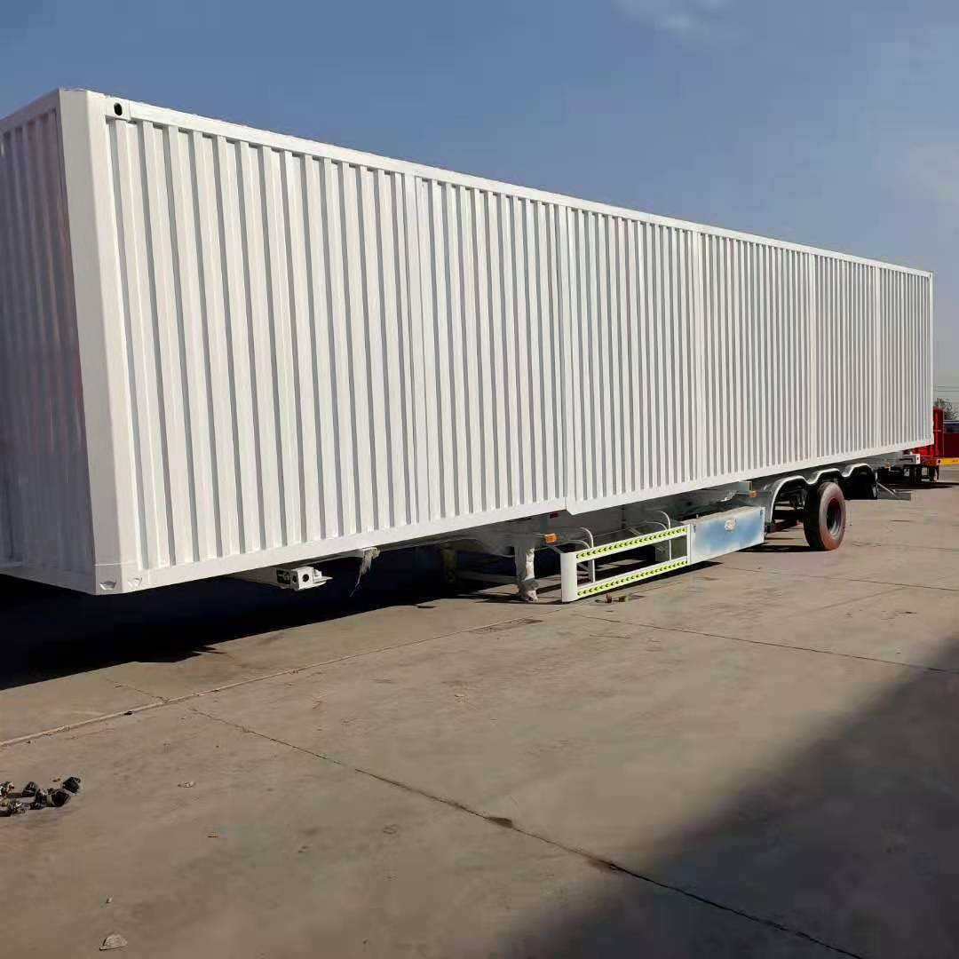 翼开启门扇展翼半挂车 一体展翼半挂车13.75米 飞翼厢车