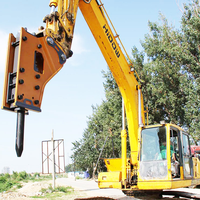 批发挖掘机液压破碎锤 三角炮头凿岩锤 开山凿岩挖机炮头厂家
