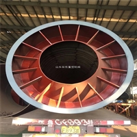 辰岳高温氧化铝回转窑 单筒冷却机从900度冷却到70度