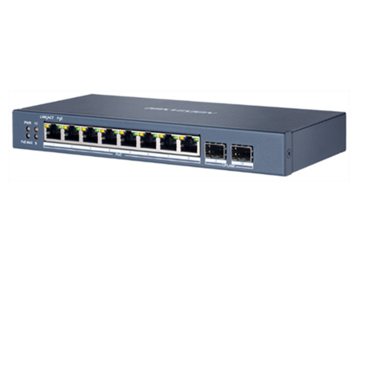 DS-3E1510P-S 海康威视8口轻网管千兆PoE交换机 康云管APP管理