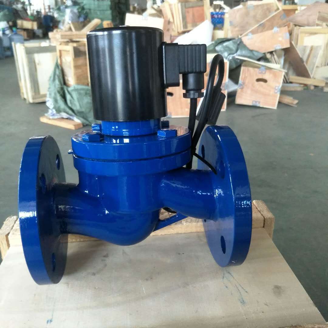 zczp-16c铸钢防爆法兰电磁阀 200度高温水蒸汽导热油电磁阀