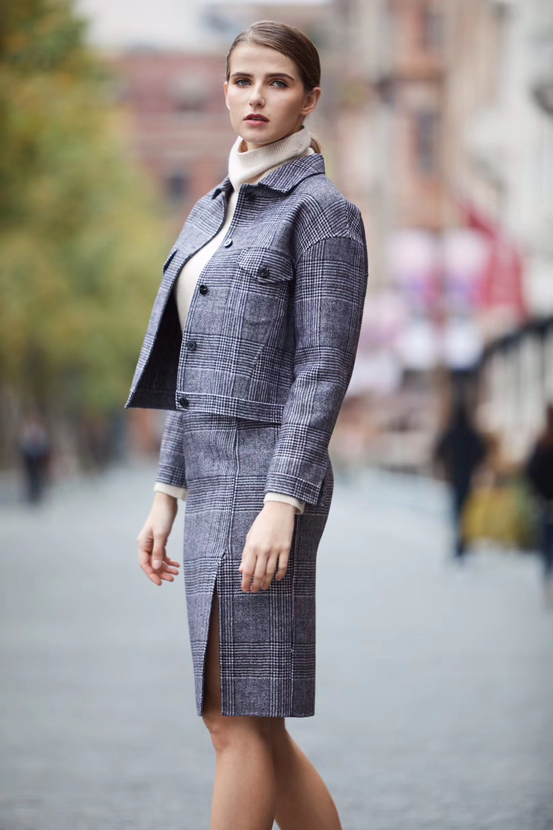 知案双面羊毛尼女装2020冬新款拿货武汉汉正街品牌