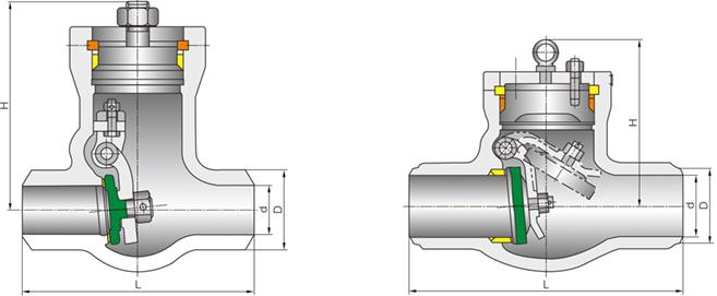 进口高温高压止回阀铬钼钢单向阀