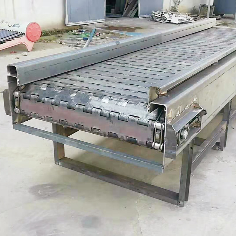 吨包链板输送机厂家重型扣板式板链输送线