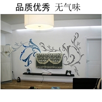 扬州家里墙绘 家装客厅电视墙彩绘 餐厅背景墙立体手绘壁画