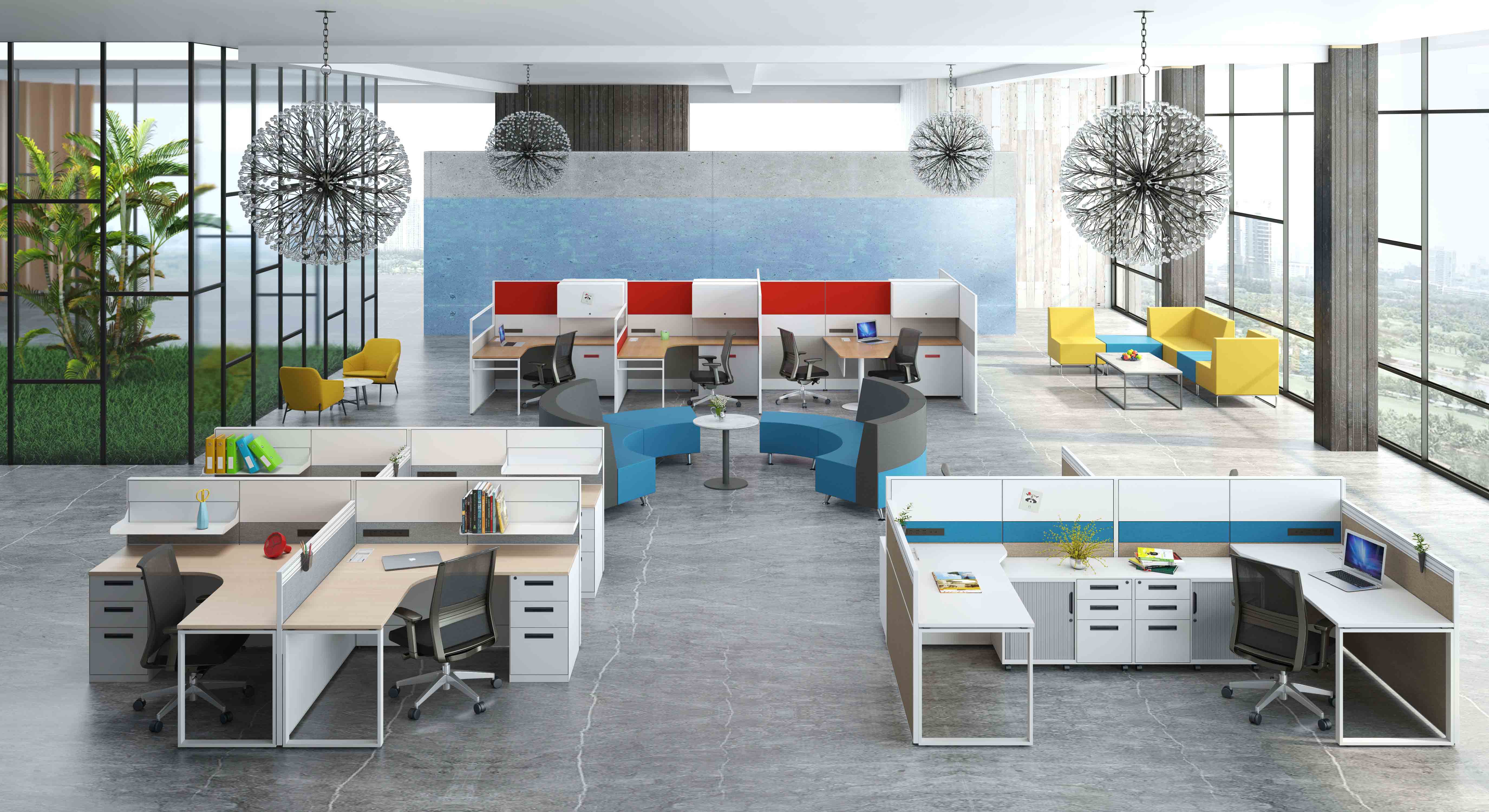 厦门办公家具职员桌屏风工作位