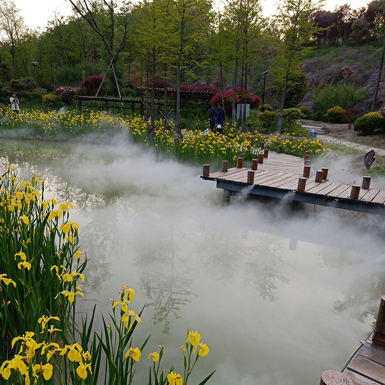 景观造雾庭院景观雾静音雾森系统