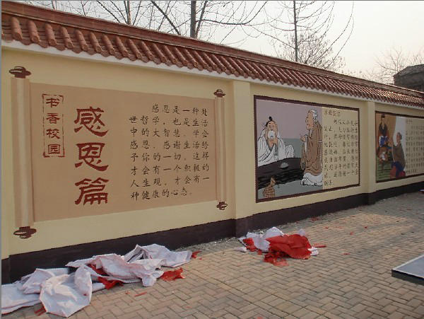 晋城手绘墙壁画幼儿园彩绘校园墙绘校园文化墙手绘墙面