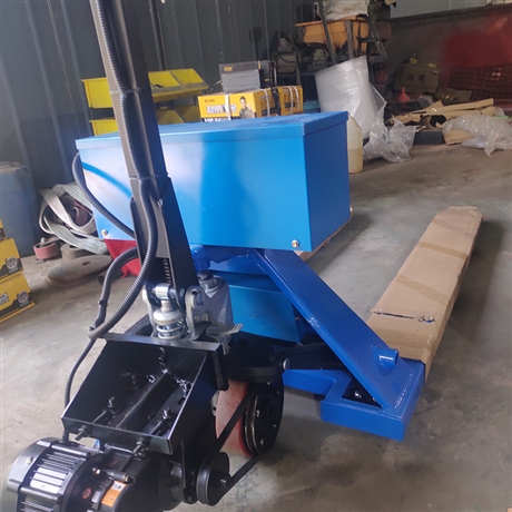 供应3t重型地牛叉车码头拉货地牛电动步行式搬运车柒和机械