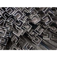 上海 夹装玻璃用 凹形管生产厂家 非标凹槽管