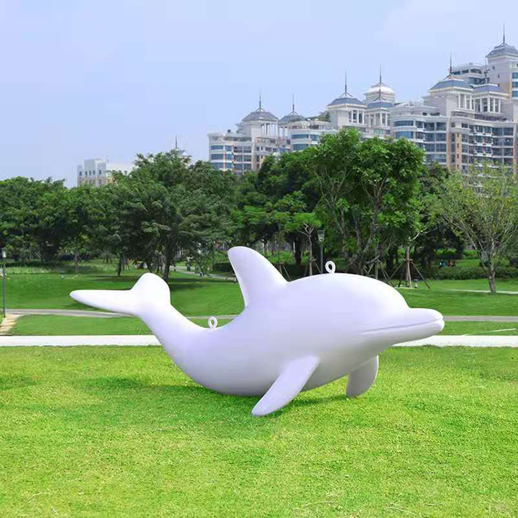 不锈钢海豚雕塑 不锈钢水景雕塑生产厂家