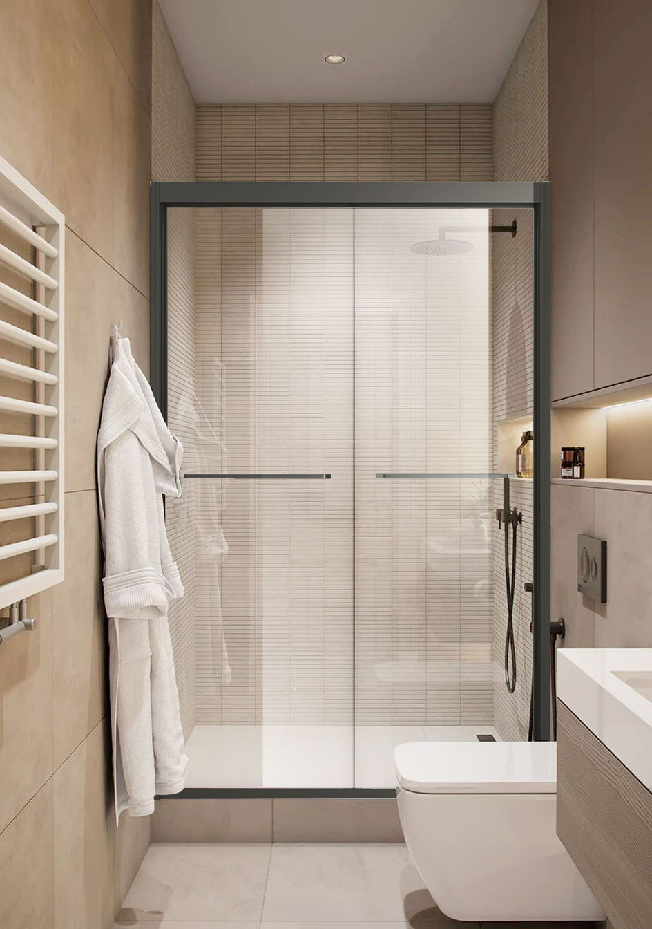 浴室案例 现代极简风,流畅的线条,打造时尚家居生活