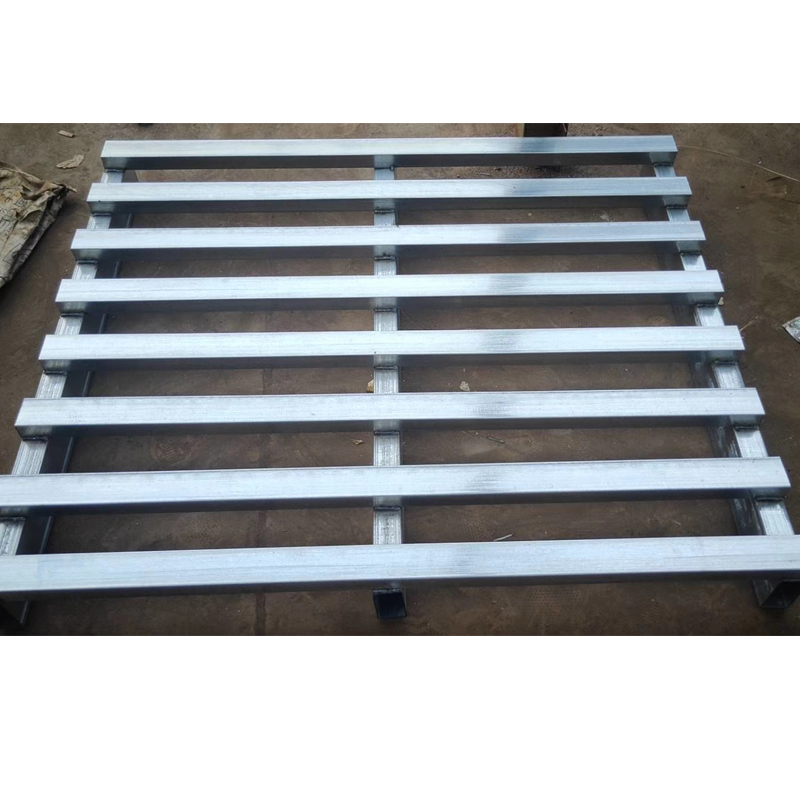 河北厂家定制镀锌托盘川字梳面铁卡板托盘金属卡板厂镀锌钢托盘