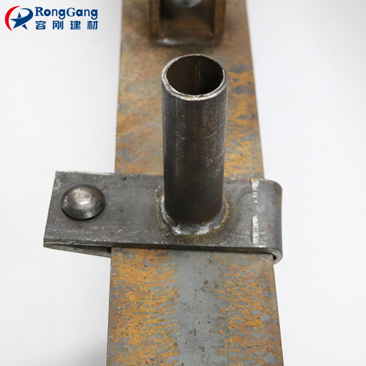 建筑工字钢定位桩工字钢卡扣滑套外架悬挑梁钢管底座