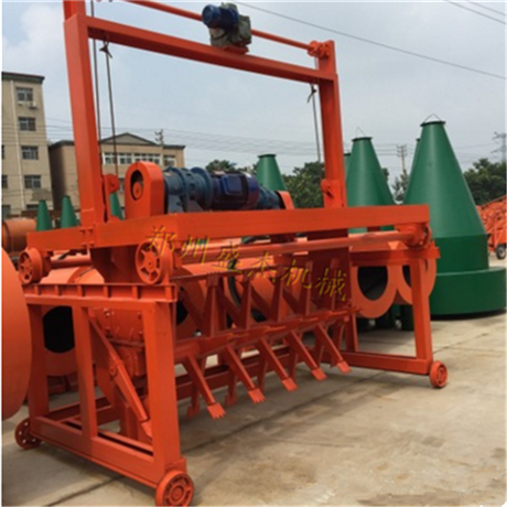 生物有机肥发酵翻堆机价格 现货供应 轨道式发酵翻抛机设备